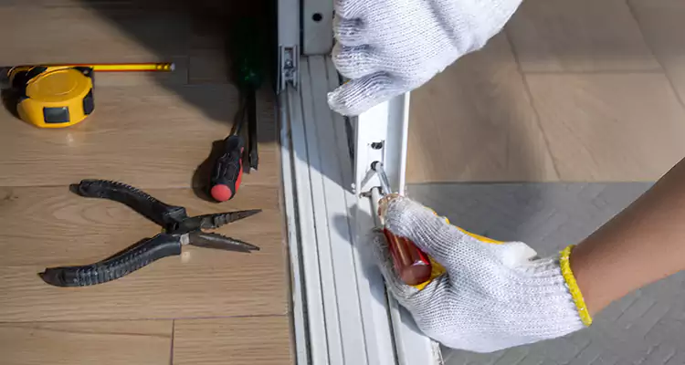 Backyard Sliding Door Track Repair in Pleasant Hill, CA